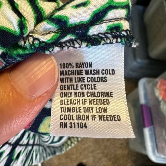 Crow & ivy women’s shorts‎ petite large green pink - Picture 7 of 8